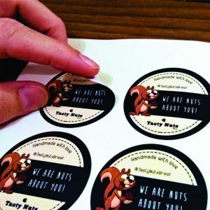 300 adesivos adesivo vinil 5x5cm colorido  Corte Redondo 